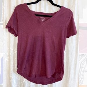 Maroon v neck